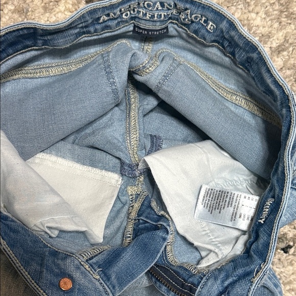 Fade look American Eagle Outfitters Light Blue Skinny Jeans - Picture 10 of 12